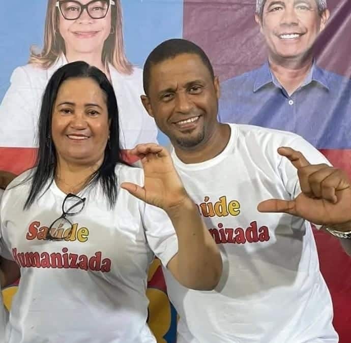 A vereadora Sales Brito com o ex-vereador Val Estilos em outros tempos - Foto: Divulgação